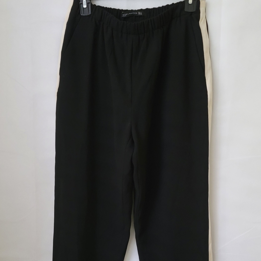 Zara Black Jogger Pants Trousers Size Medium